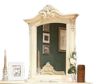 Зеркало для комода Клеопатра | Цвет: Слоновая кость