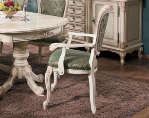 Стул с подлокотниками Роял | Цвет: Слоновая кость