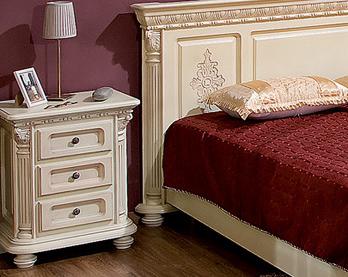 Прикроватная тумба Венеция Люкс | Цвет: Слоновая кость