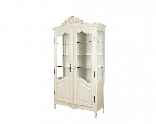 Витрина 2-х дверная Могадор | Цвет: Слоновая кость