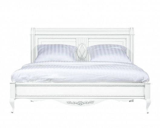 Кровать 160*200 Неаполь Т-460 | Цвет: Белый