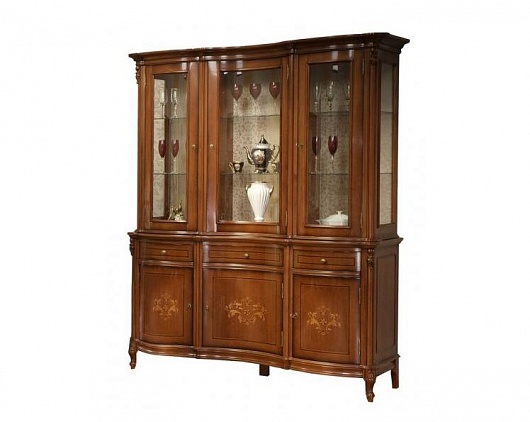 Буфет с 3-х дверной витриной Фирензе