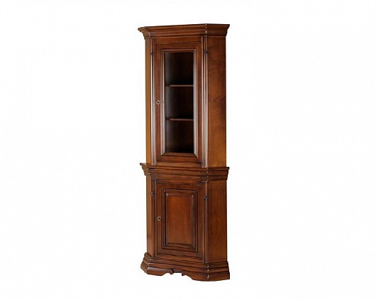 Угловая витрина Элеганс Орех