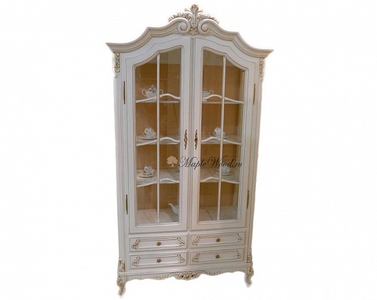 Витрина 2-х дверная Роял | Цвет: Слоновая кость