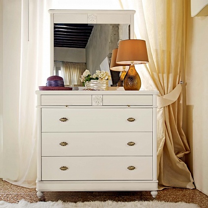 Комод и зеркало Бурбон | Цвет: Avorio Consumato