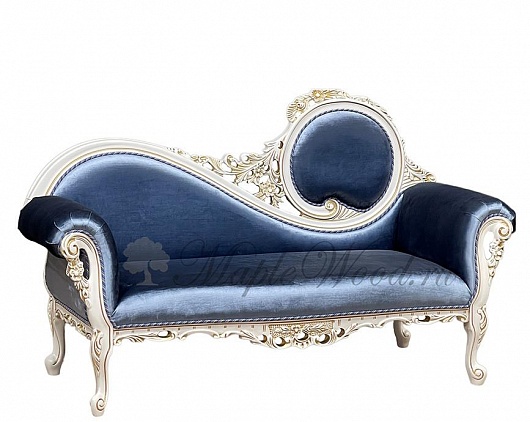 Кушетка Флер | Натуральная кожа | Цвет: Avorio Consumato